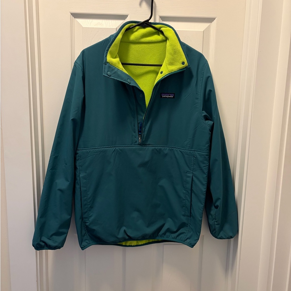 Patagonia 1/3 zip shell reversible jacket